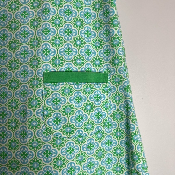 Masters Kids Dress Golf Green & Blue Patterned Size S (7-8) Girls - Picture 3 of 5